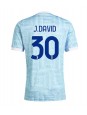 Billige Juventus Jonathan David #30 Bortedrakt 2025-26 Kortermet